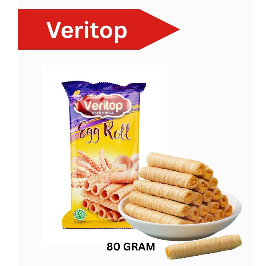 EGG ROLL KUE KERING EGGROLL VERITOP 80 GR CAMILAN ANAK SEHAT