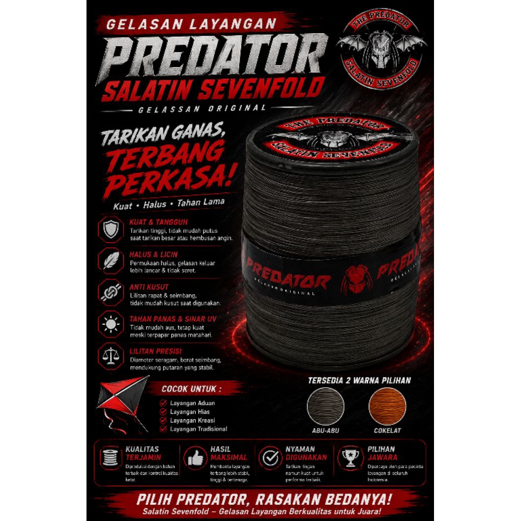 GELASAN PREDATOR SALATIN SEVENFOLD ORIGINAL