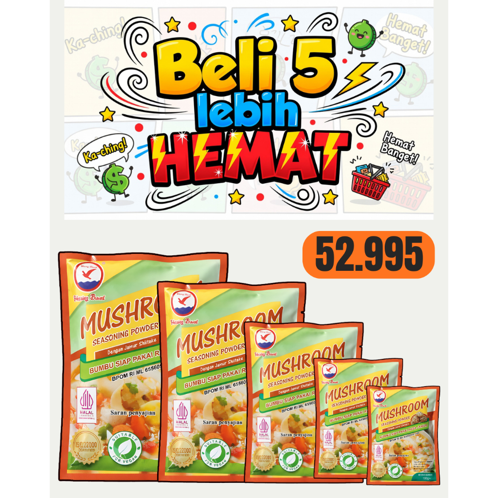Herring Brand Mushroom Kaldu Rasa Jamur / Kaldu Jamur 100gr
