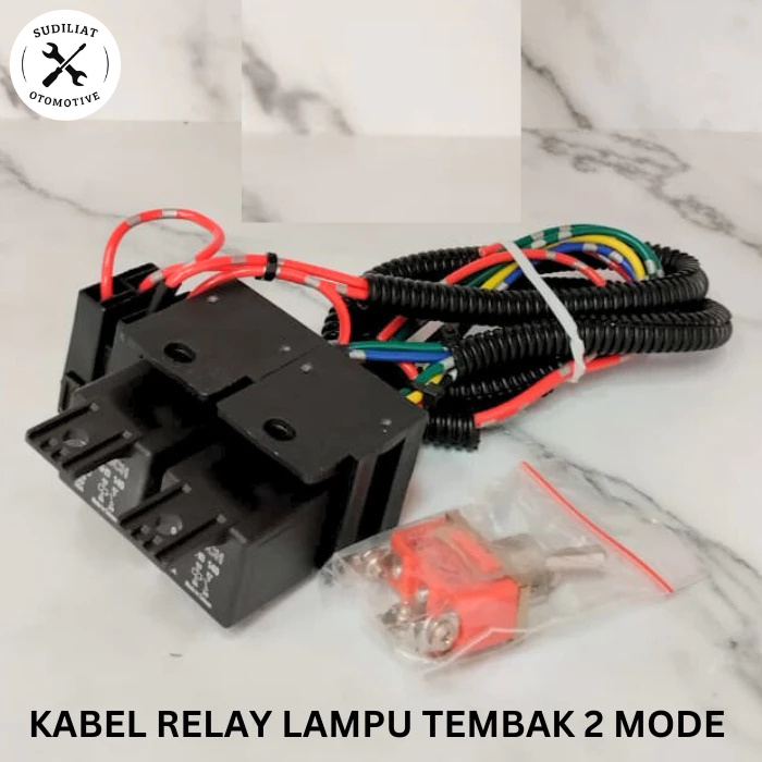 KABEL RELAY SET LAMPU TEMBAK MOTOR DENGAN RELAY BOSCH - 2 MODE