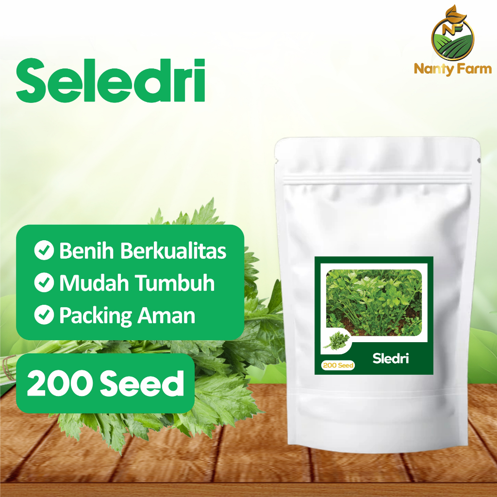 200 Benih Seledri Bibit Seledri - Benih Bibit Sayur Sayuran
