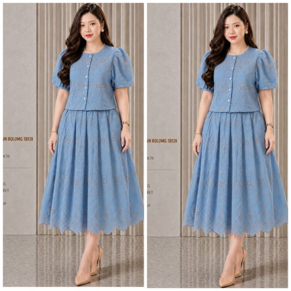 STELAN ROK KATUN BOLONG PREMIUM