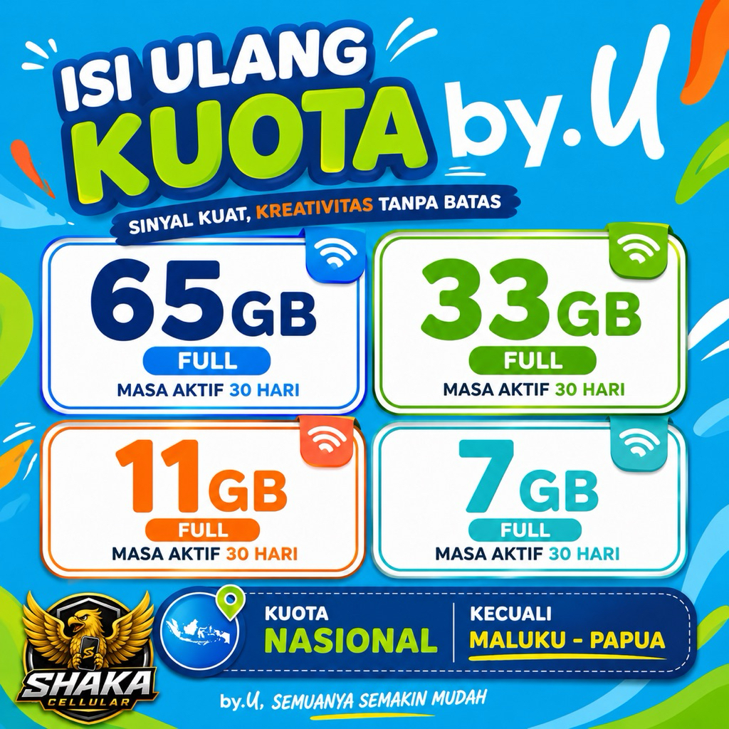 KUOTA BYU INTERNET BULANAN NASIONAL