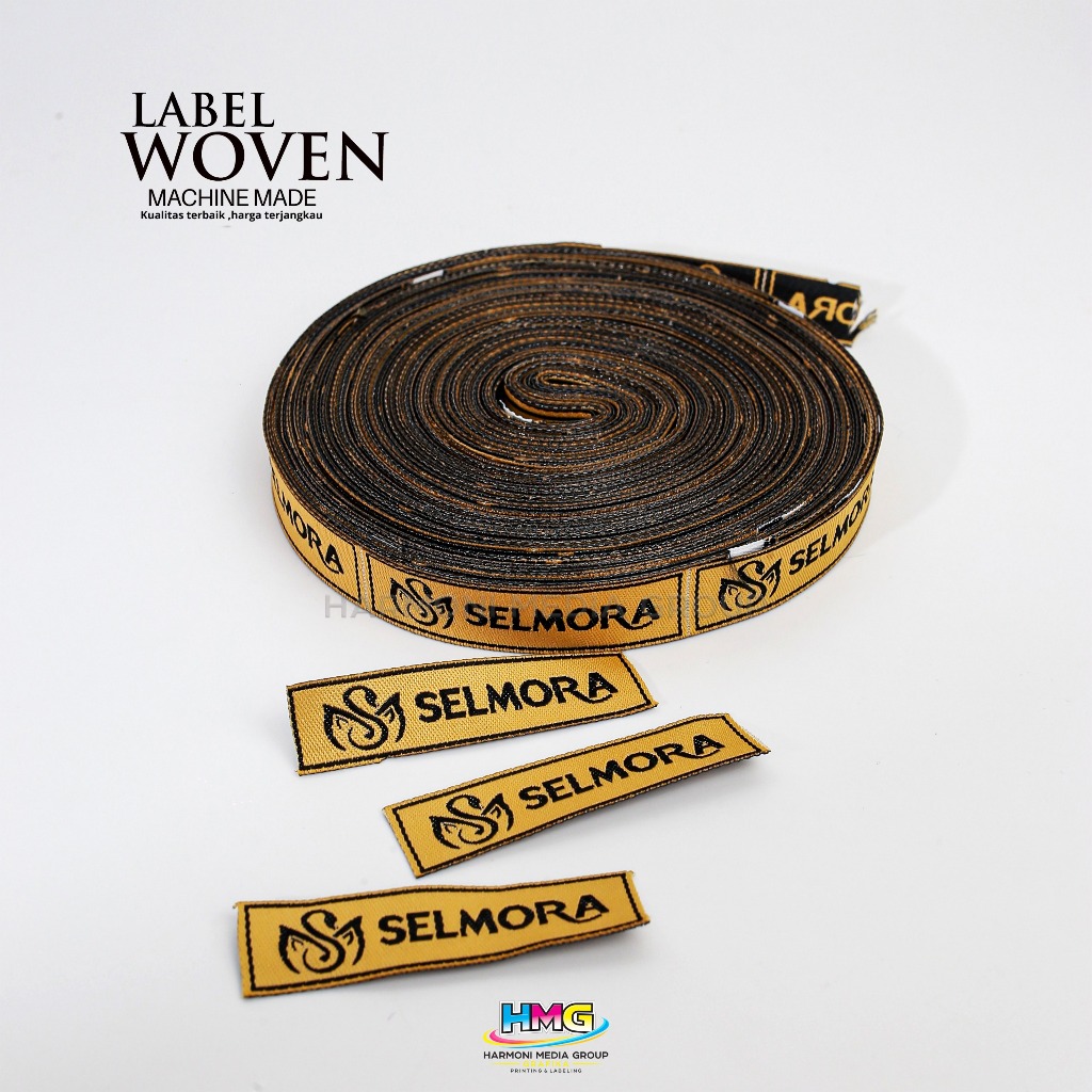 label woven bordir label baju label woven damas woven labelhijab dll label premium