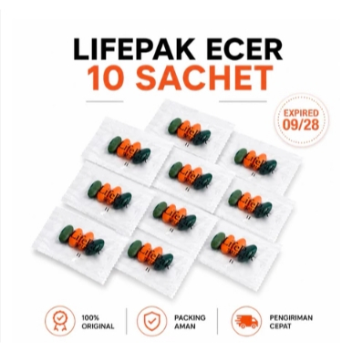 Life pak lifepac 1 sachet ED 09/2028 suplemen LIFEPACKKKKK