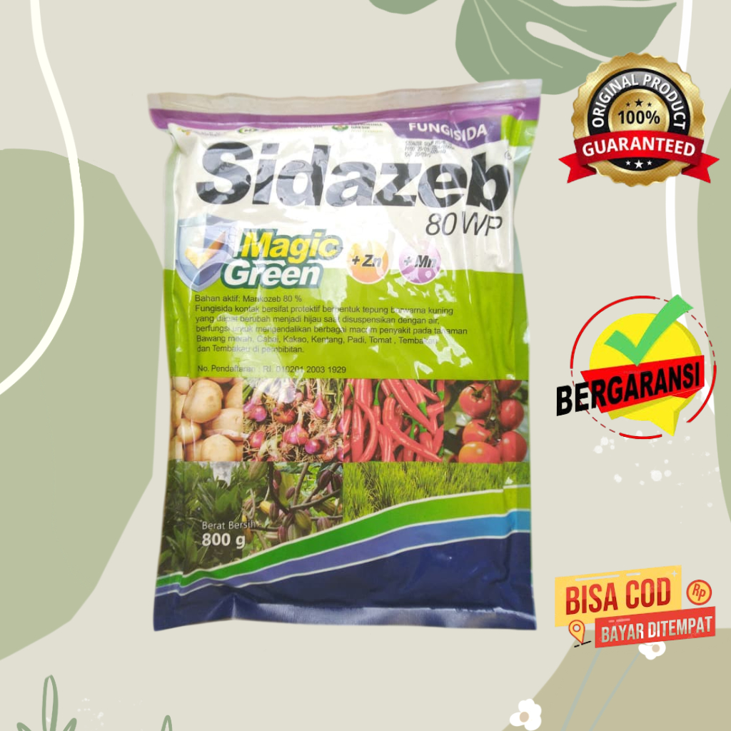 Fungisida Sidazeb 80 WP Magic Green 800 Gram
