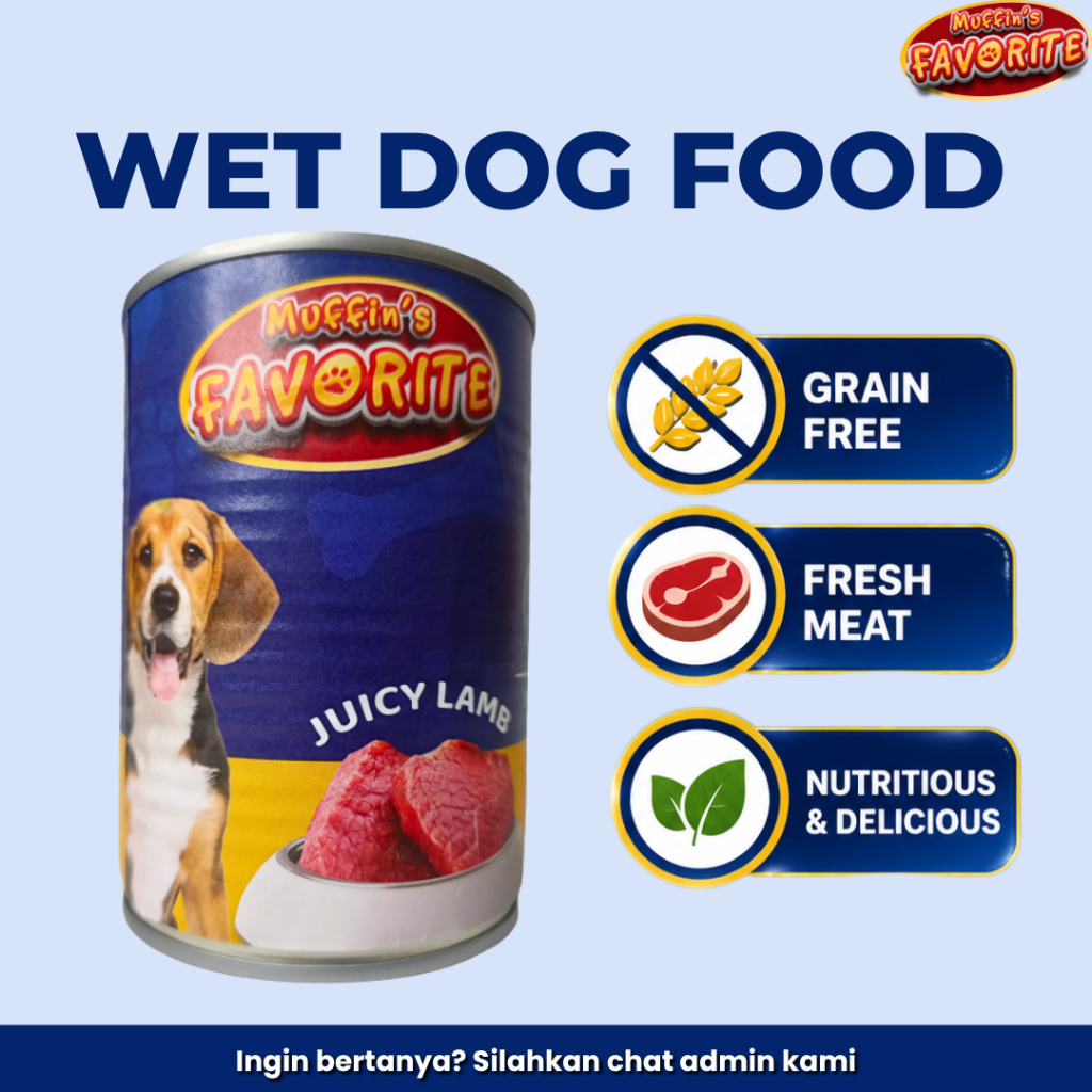 Favorite 380gr Makanan Kaleng Anjing Wet Dog Food Makanan Basah