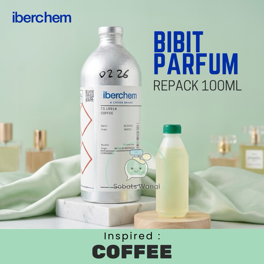 100ml Bibit parfum murni repack COFFEE by iberchem Biang parfum non alkohol