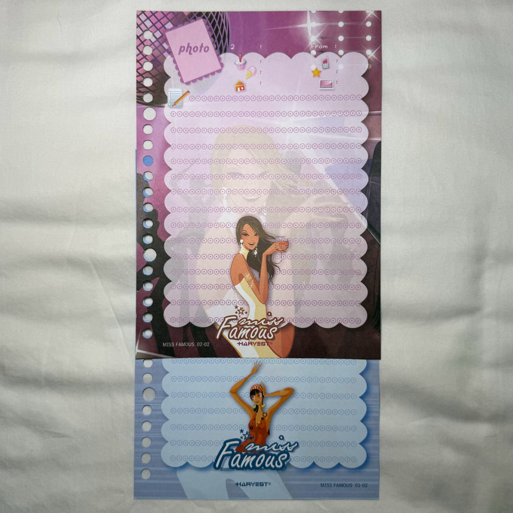 Vintage Binder Coquette / Kertas Orji / File Harvest Miss Famous Series / Seri Langka / Limited Edit