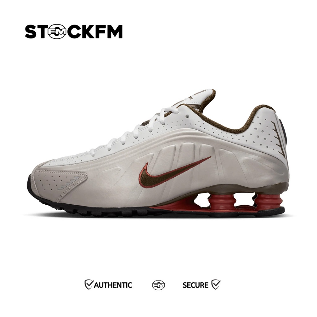 Nike Shox R4 Orlando White Metallic Silver Original