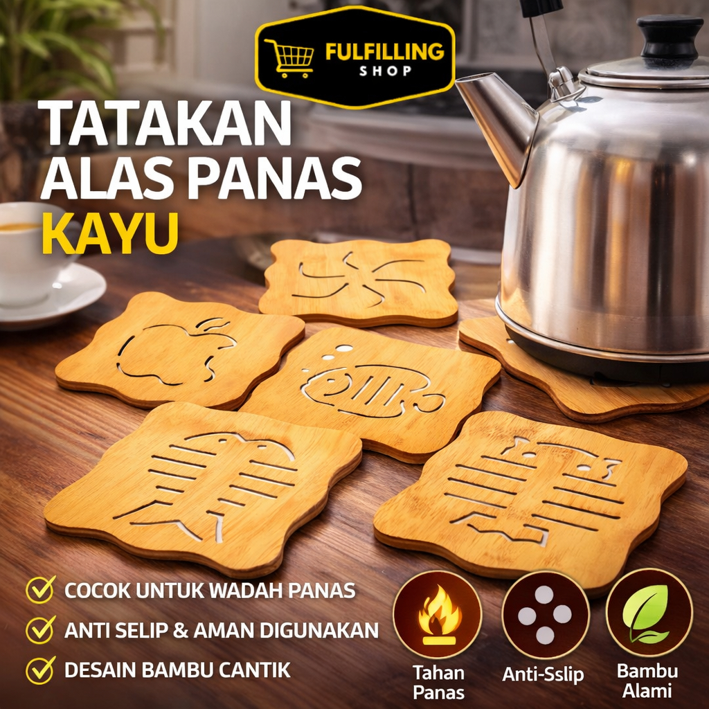 TATAKAN ALAS PANAS KAYU Tahan Panas