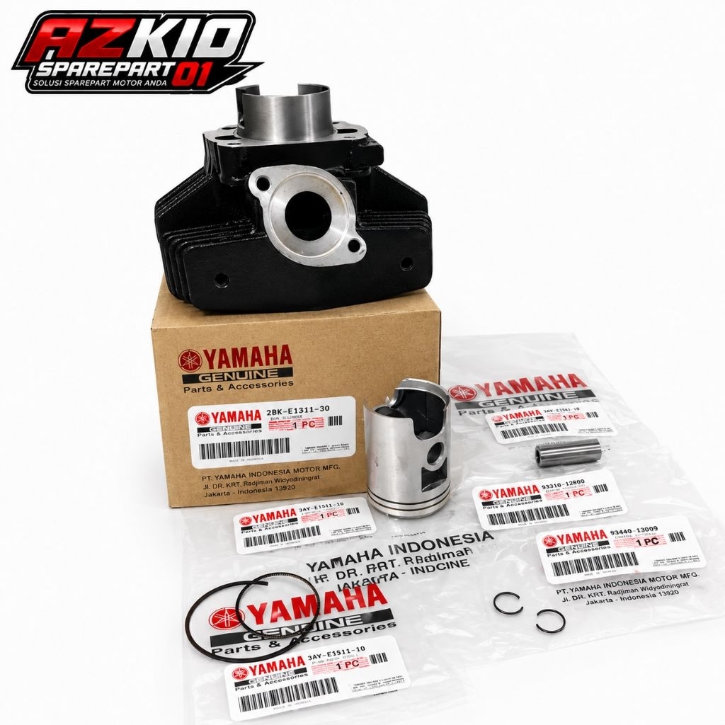 COD Cylinder Block blok seker Seher + piston kit Set Yamaha Alfa Original JAPAN ASLI-RPMSEMARANG