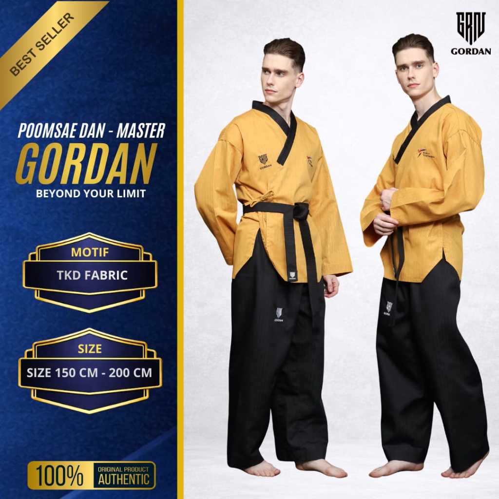 DOBOK TAEKWONDO GORDAN MASTER POOMSAE / DOBOK MASTER TAEKWONDO /  DOBOK POOMSAE MASTER
