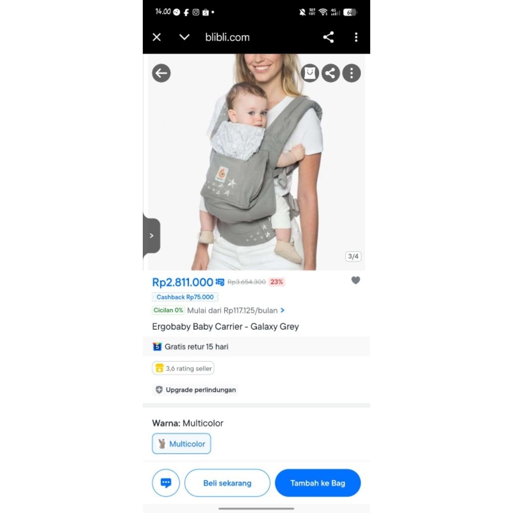 (PL) ERGOBABY , Gendongan baby