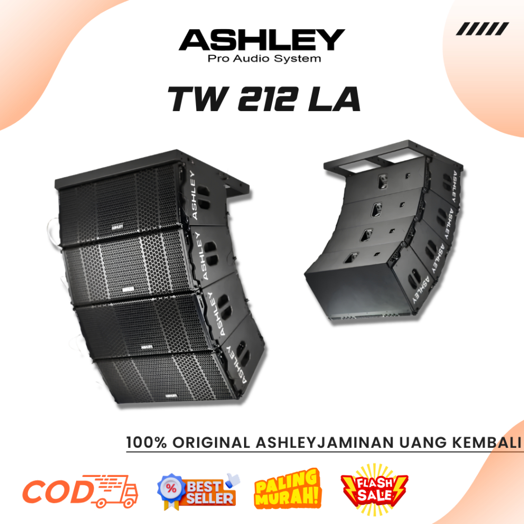 Line Array Ashley TW 212 LA 2X12 Inchi Full Power Line Array