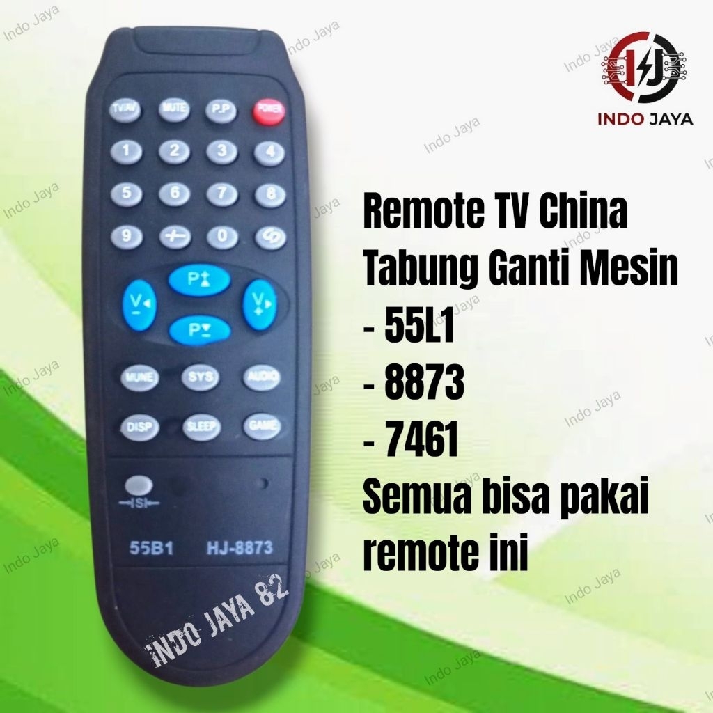 Remote TV China 55L1 8873  Remote BE Remote Ganti Mesin Remote TV Tabung Mitochiba Wansonic Wcom