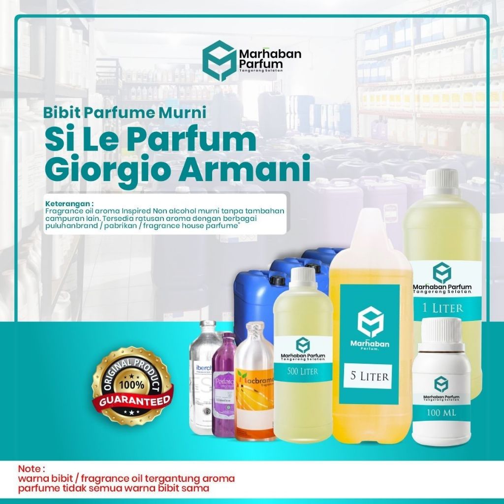 Bibit Parfume Inspired Si Le Parfum Giorgio Armani for women 100ML & 500ML – Murni 100% Tanpa Tambah