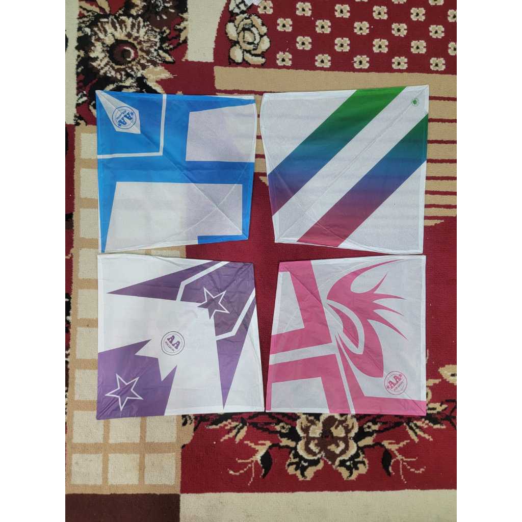 Layangan Seot Kertas Sablon Ukuran 54 Standar Layangan Aduan Motif Random
