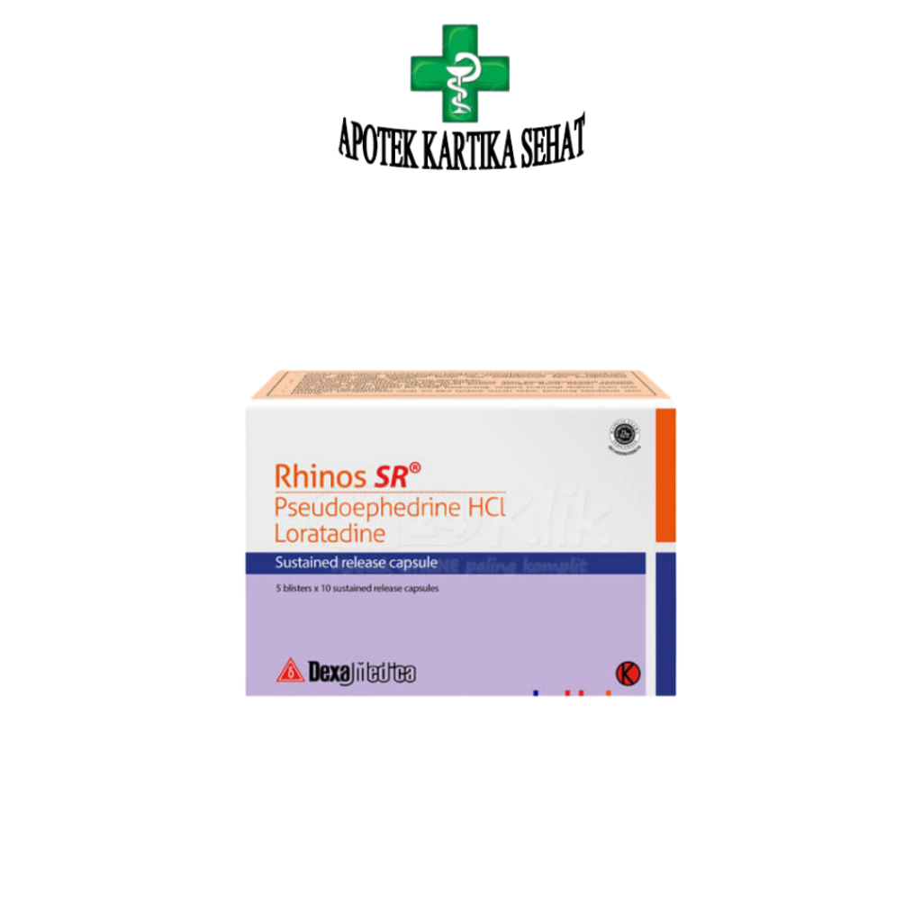 RHINOS SR 1 BLISTER @ 10 KAPSUL LEPAS LAMBAT