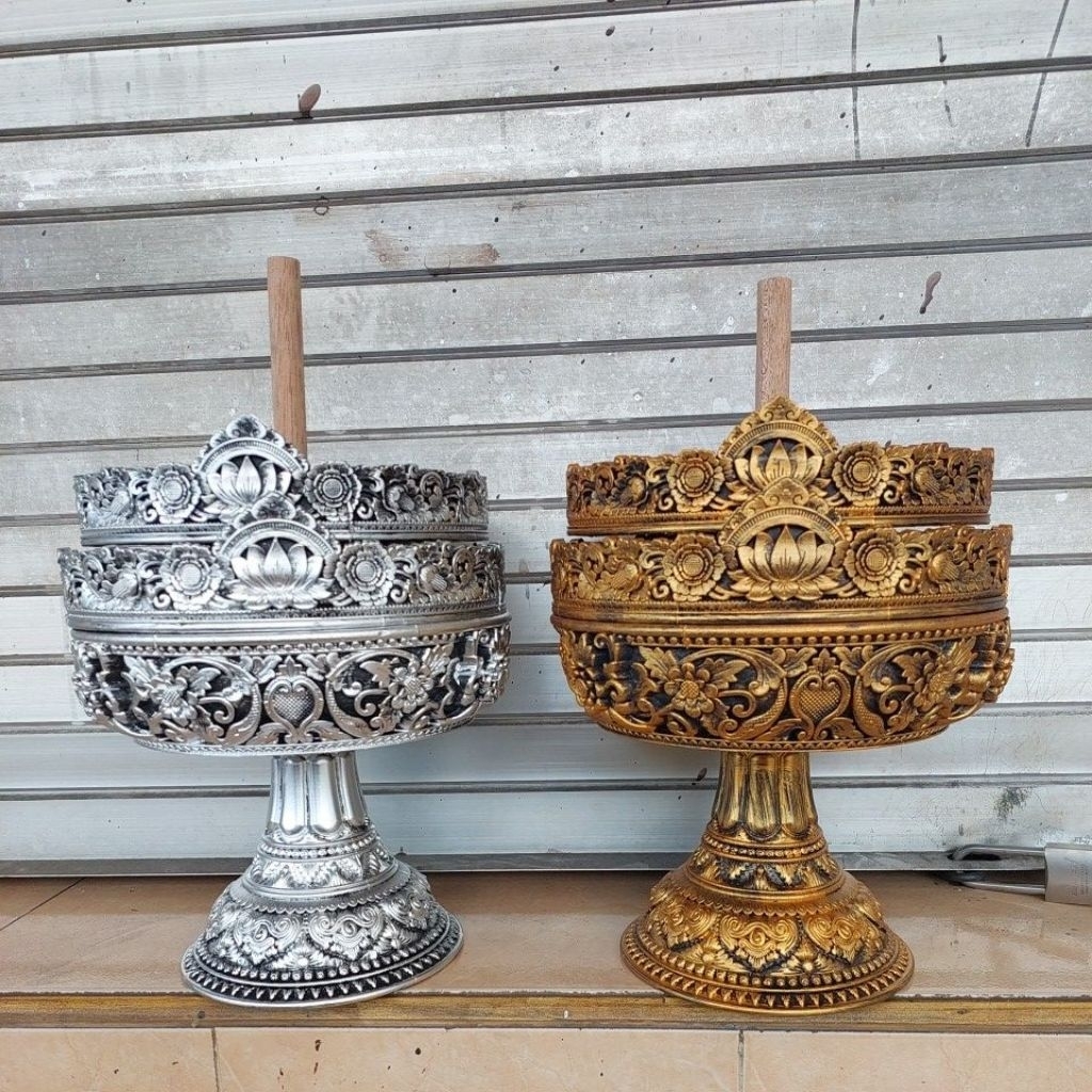 dulang susun 2 bahan melamin.diameter 25 cm,tinggi dulang 21 cm