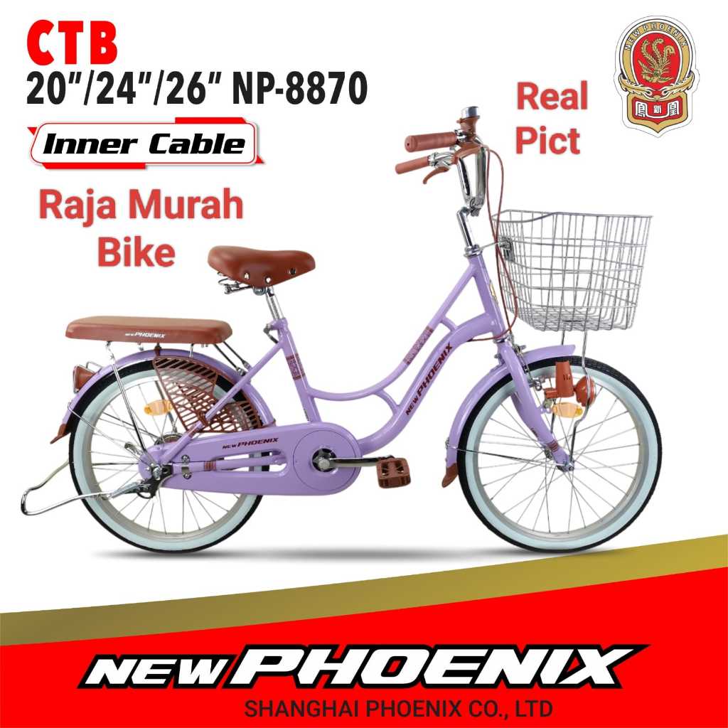 sepeda mini citybike phoenix 8870 20 inch sepeda perempuan 20 inch mini keranjang phoenix 8870