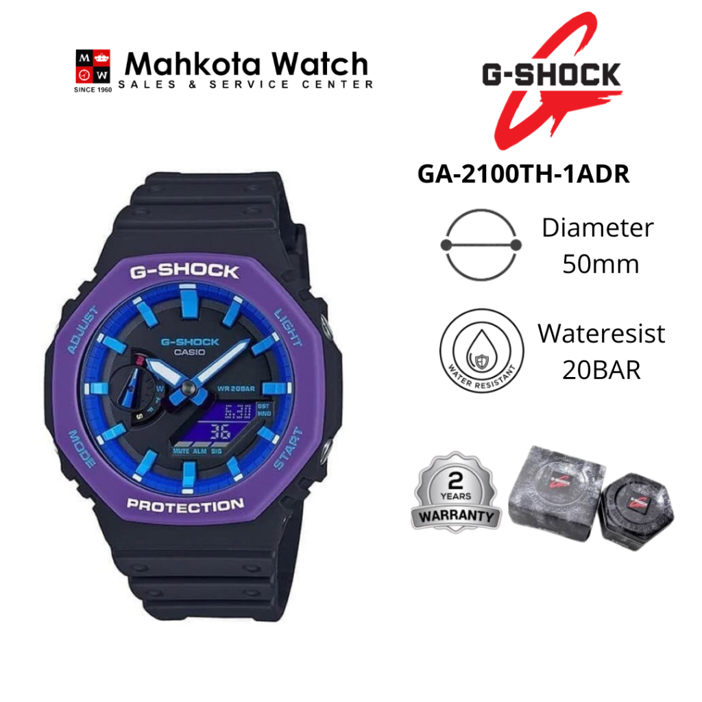 JAM TANGAN PRIA GSHOCK GA-2100THS-1ADR