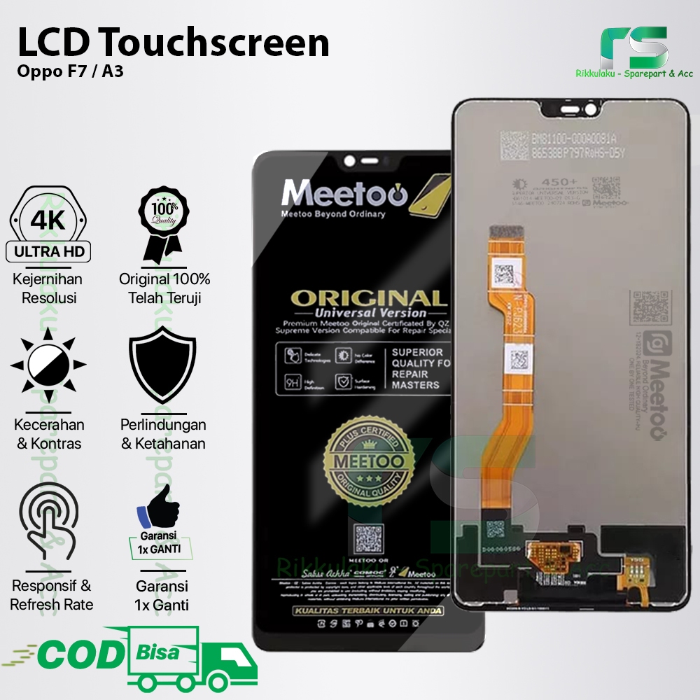 LCD Touchscreen Oppo F7 / Oppo A3 Original 100% Fullset