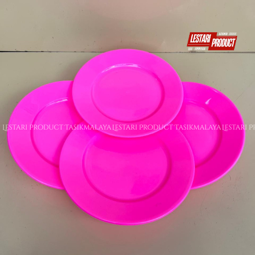 ( 6 PCS ) PIRING MELISSA 10 { warna cream} | Piring Makan Plastik BPA free PP 5 | Piring sajian | Pi