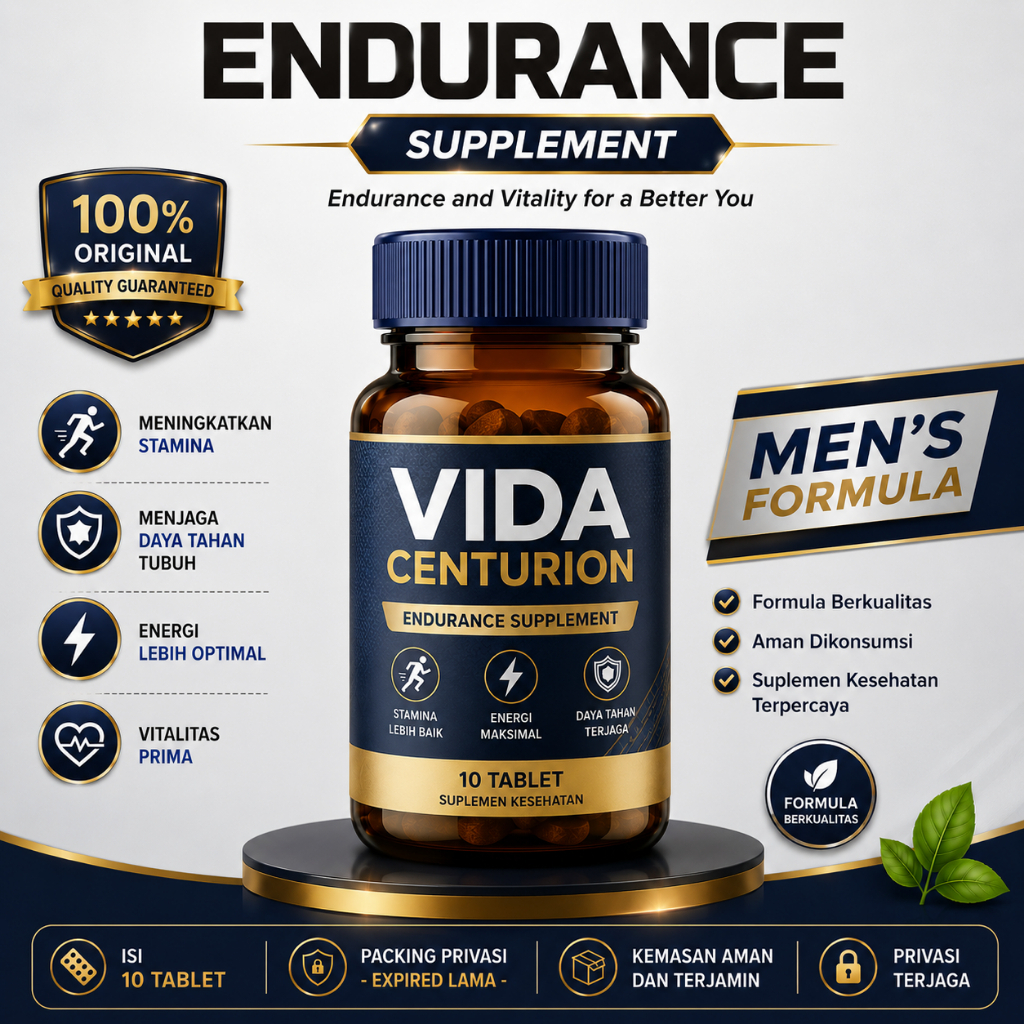 VIDA CENTURION SUPLEMEN PENAMBAH ENERGI VIDA 1 STRIP ISI 10 TABLET LISTA