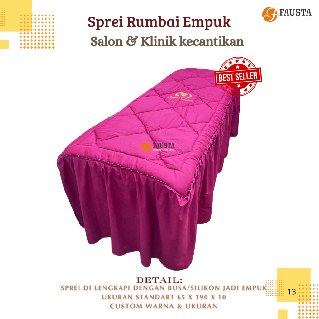 Sprei rumbai isi DAKRON (Sprei Gold)