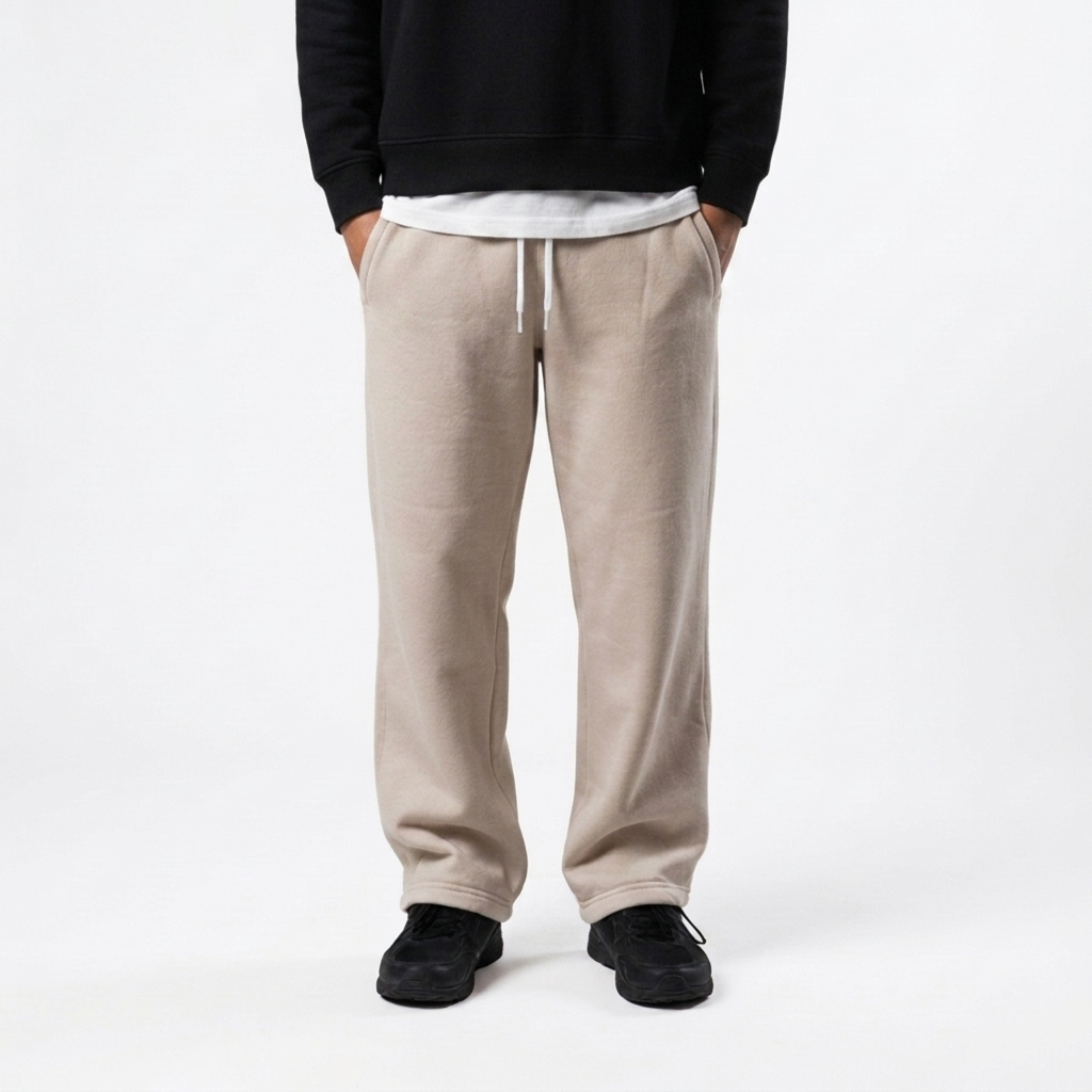 Repeat Celana Sweatpants Loose Baggy Fleece Beige