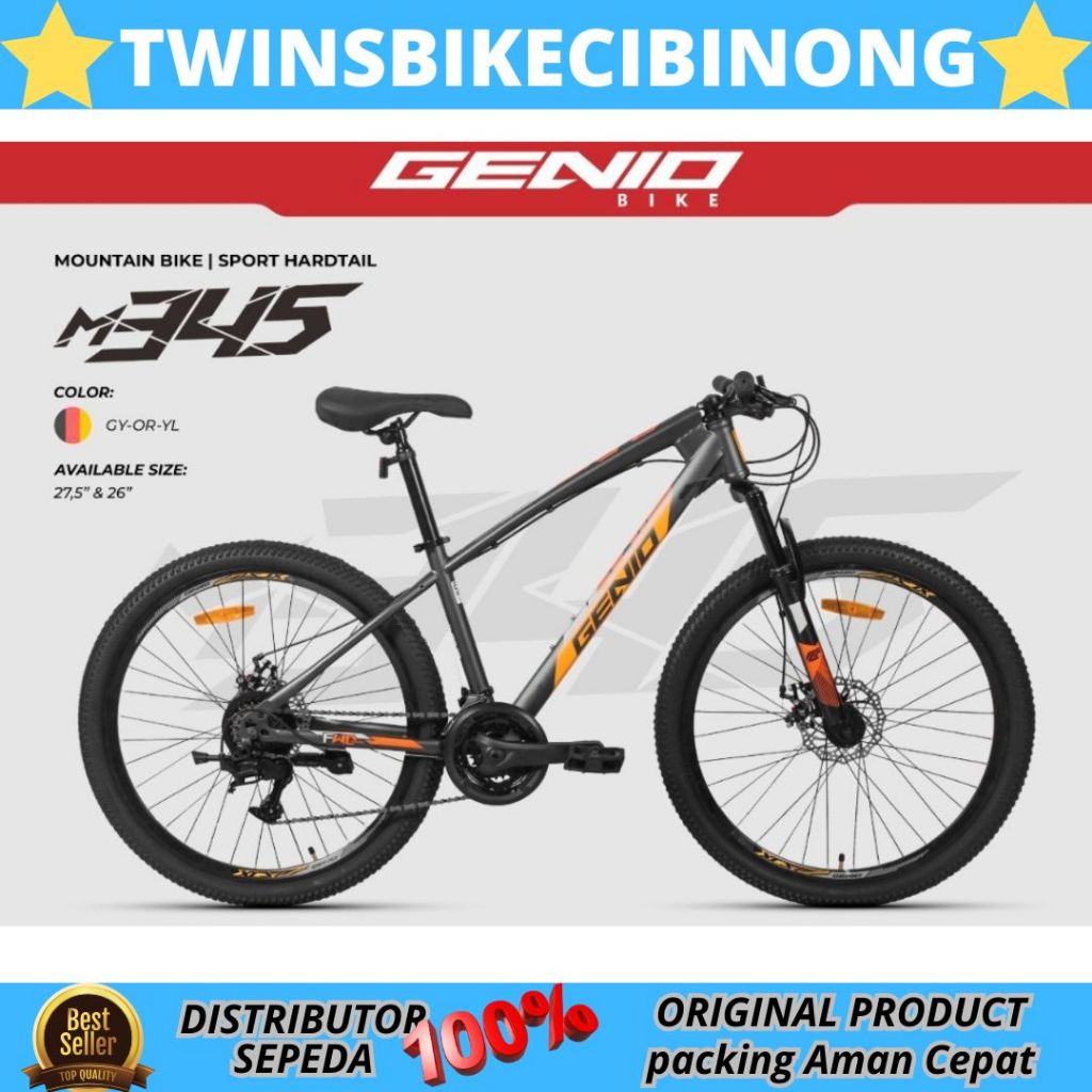 SEPEDA GUNUNG MTB 26 27,5 inc GENIO M 345 NEW 2026