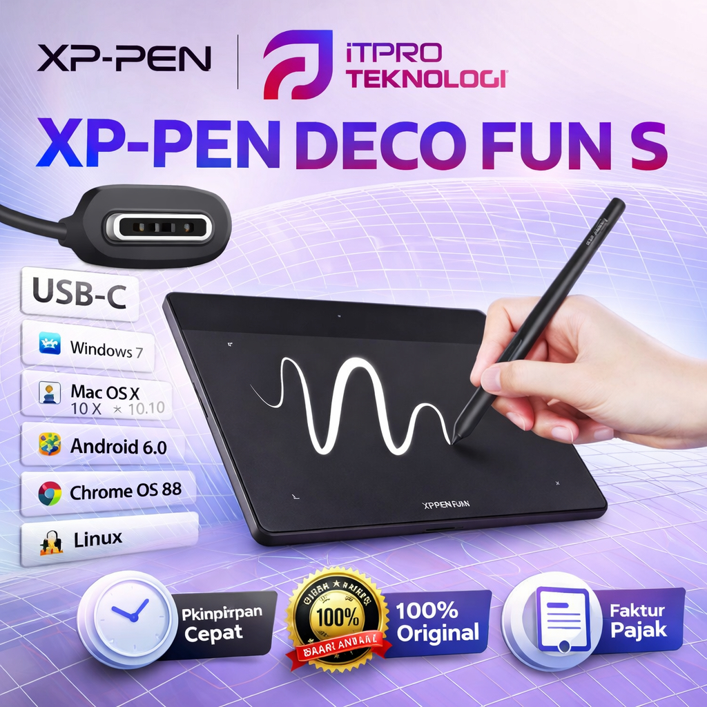 XP-PEN DECO FUN S Graphics Tablet Digital Drawing Tablet