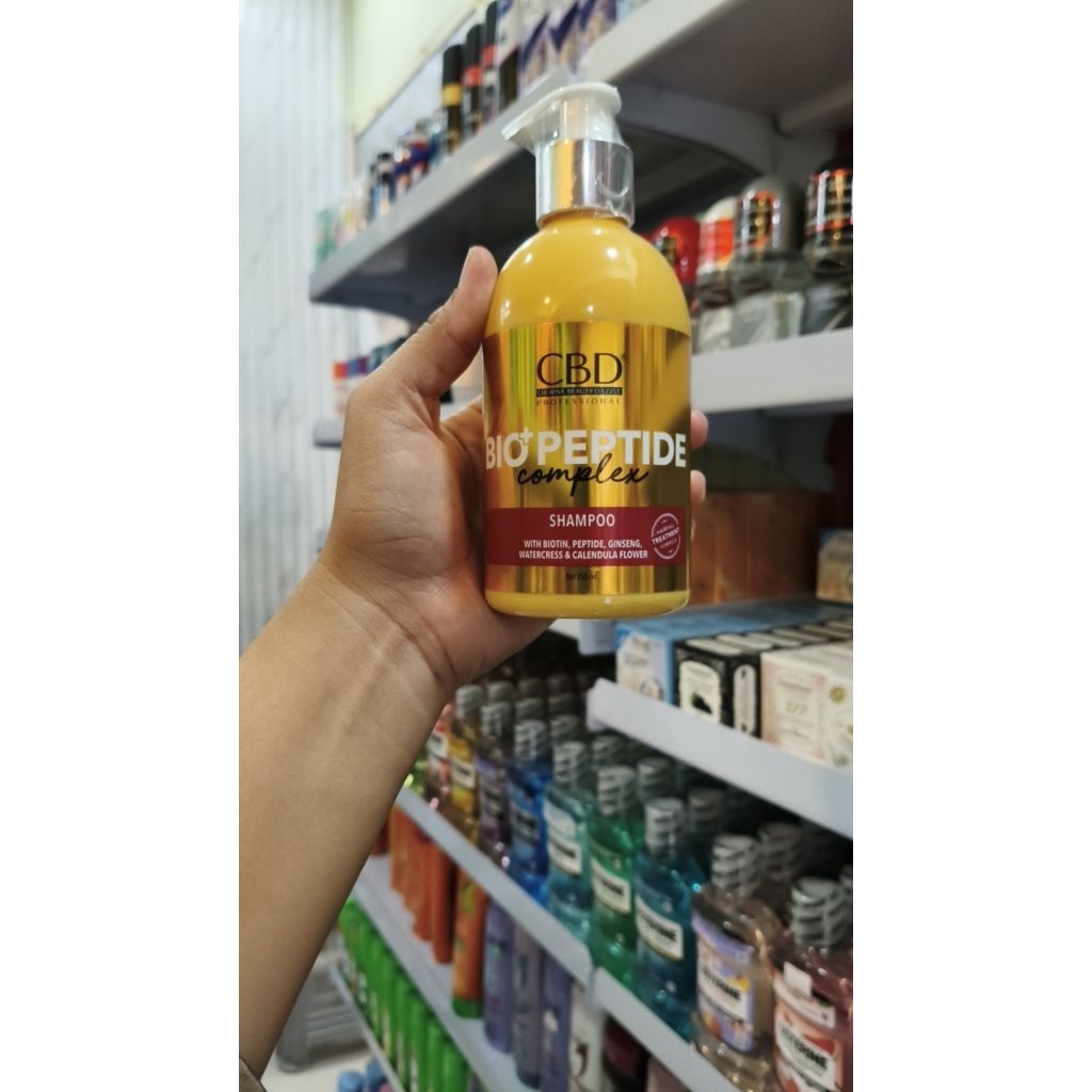 Shampoo Rambut CBD Bio+Peptide Complex 250ml - Melembutkan & Mencegah Kerontokan