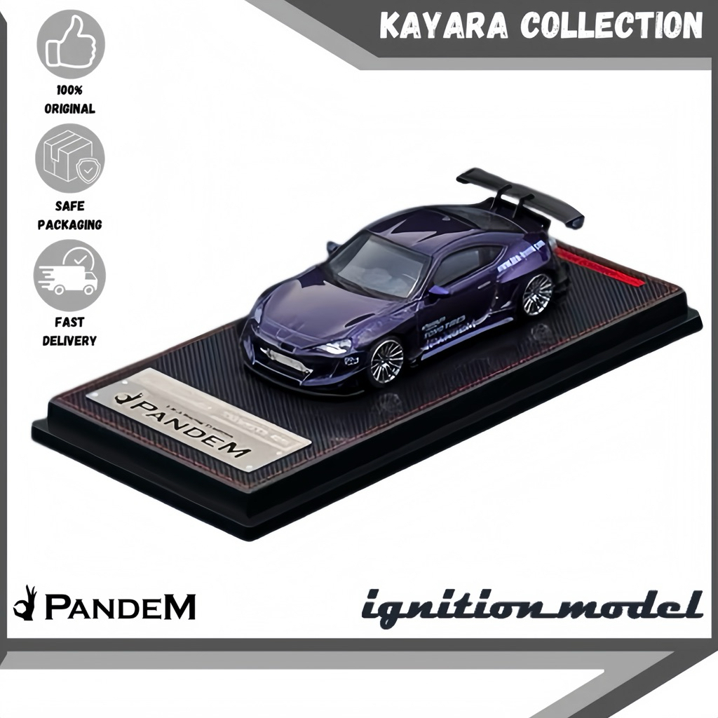 IGNITION MODEL TOYOTA 86 PANDEM V3 PURPLE METALLIC RARE
