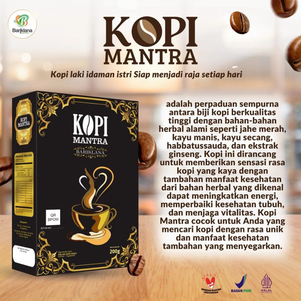 Kopi Mantra Bariklana - Kopi Kesehatan Original BPOM