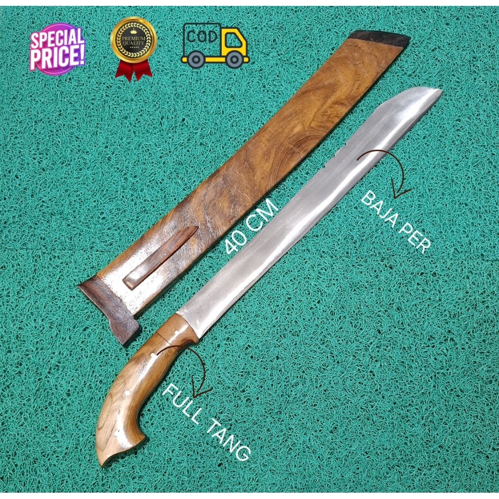 GOLOK MANDAU BAJA PER, SERBAGUNA ,SIAP PAKAI