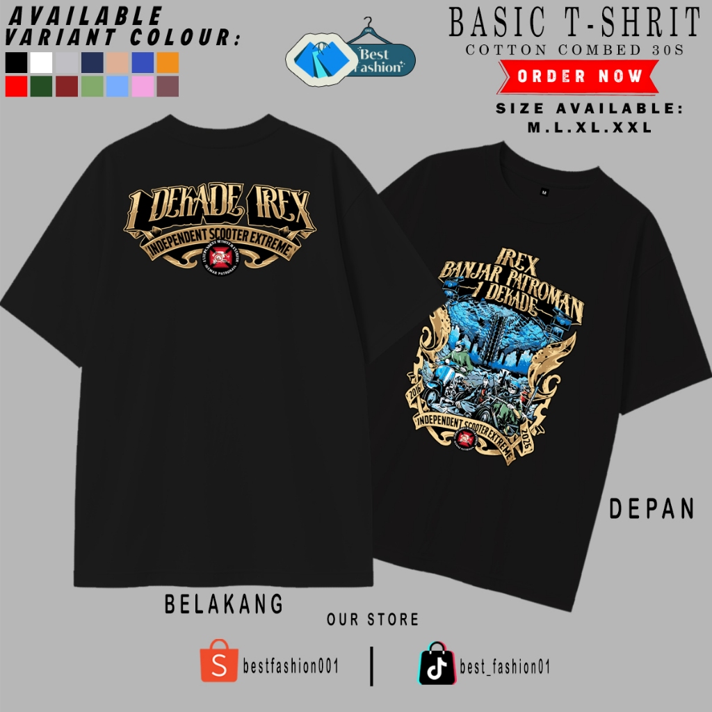 Kaos Official 1 Dekade IREX Banjar Patroman 2026