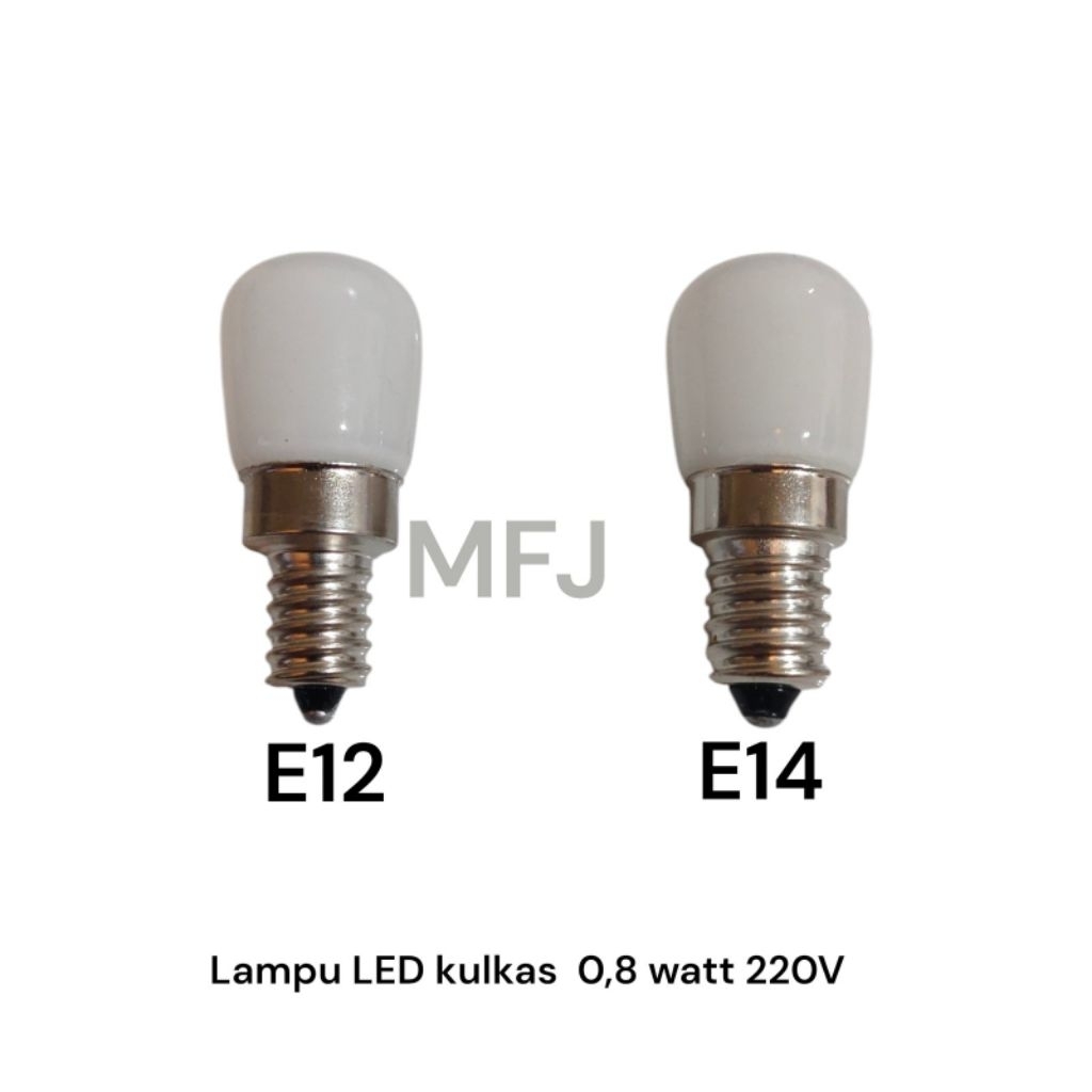 LAMPU LED KULKAS E12 - E14 BOLAM PUTIH