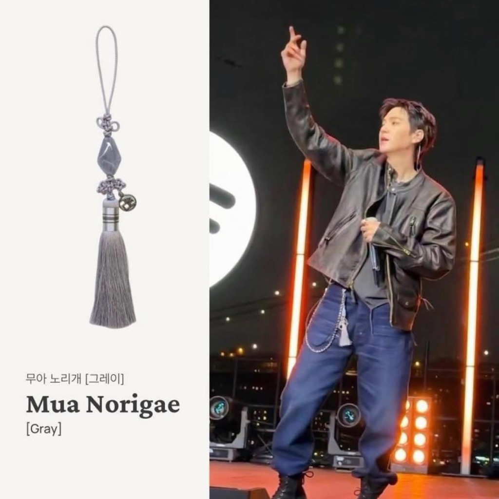 Ready Stock Norigae Suga Gray Norigae Sky Blue Accessories BTS ARIRANG Norigae Suga Leesle Original