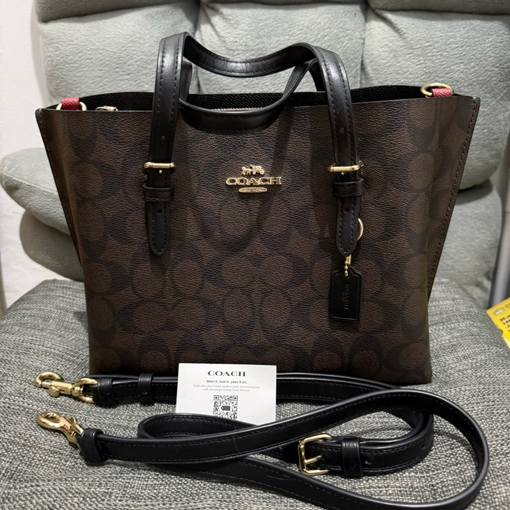 coach preloved mollie 25 (signature walnut)