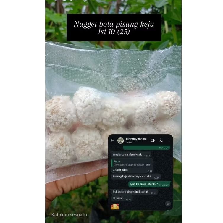 nugget bola pisang keju