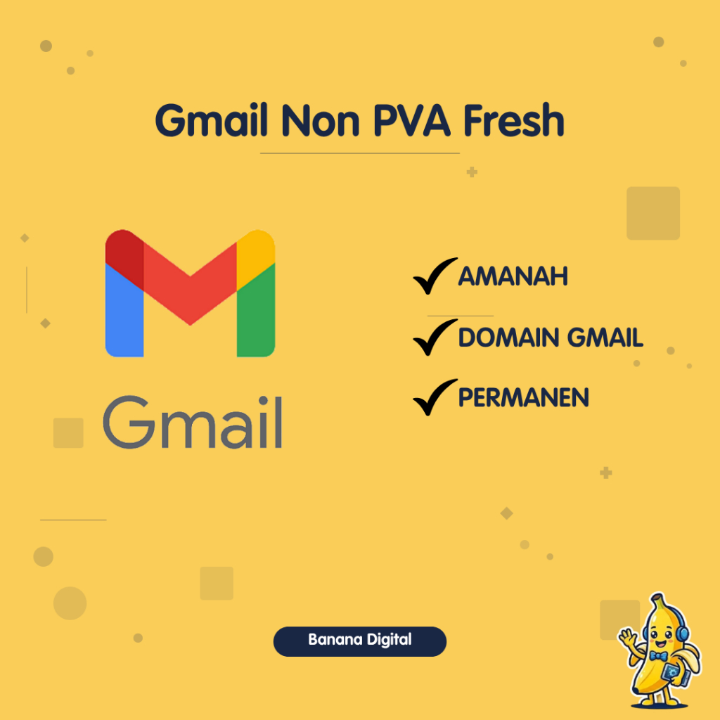 GMAIL NON PVA | EMAIL FRESH PERMANEN