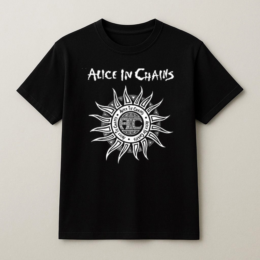 Kaos T-Shirt Baju Band Vintage Alice In Chains Sun|Heavy Weight