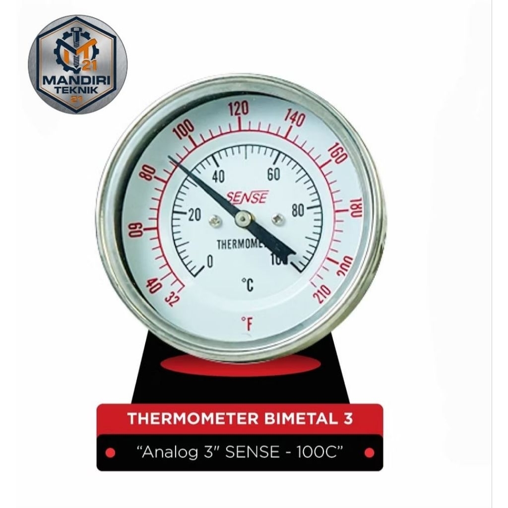 (Ready Stok) Termometer Payung | Termometer Bimetal Analog 3" SENSE