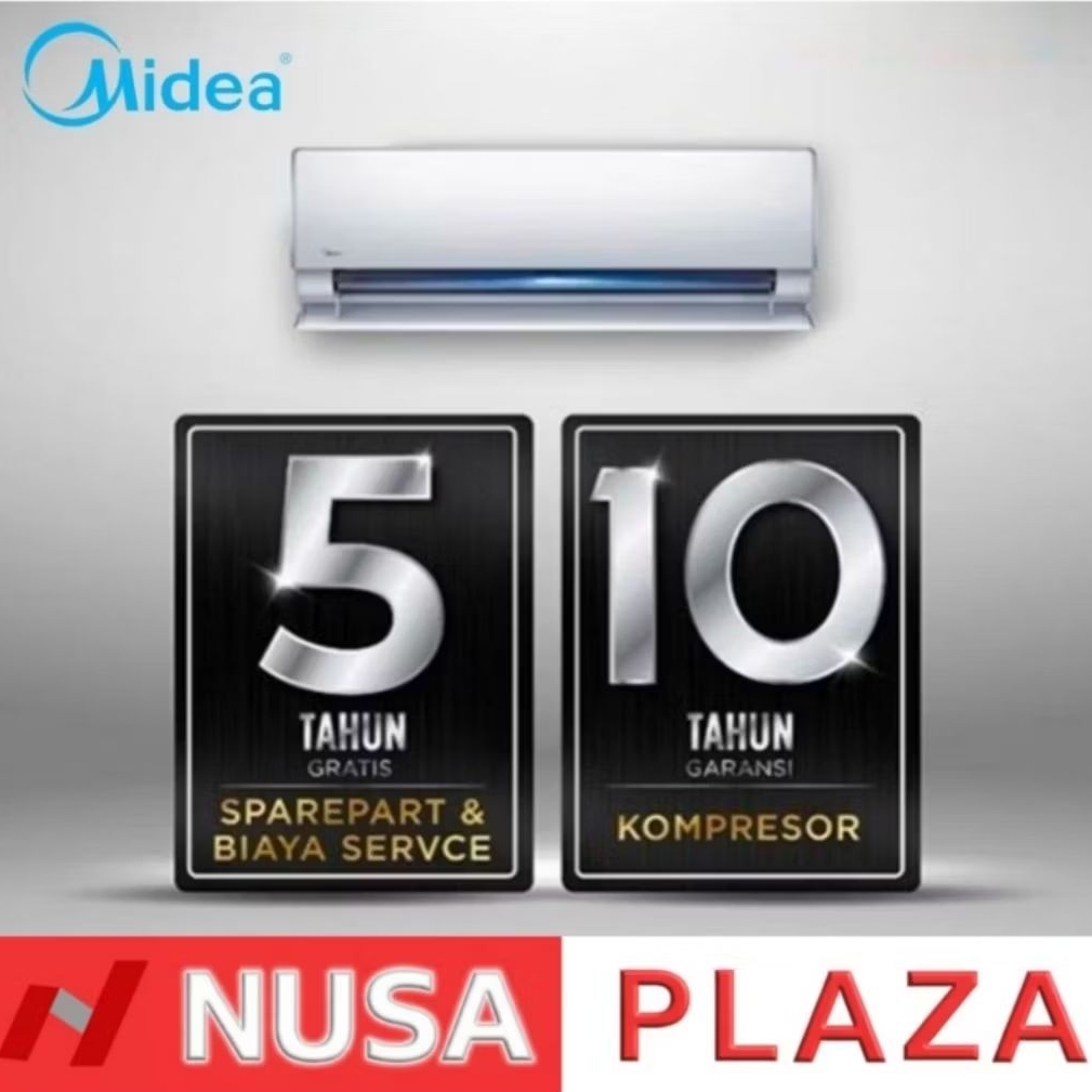 [MEDAN] AC MIDEA 1/2 PK MSFCE-05CRN2X / MSFT-05CRN8 / MSAFE-05CRN2X