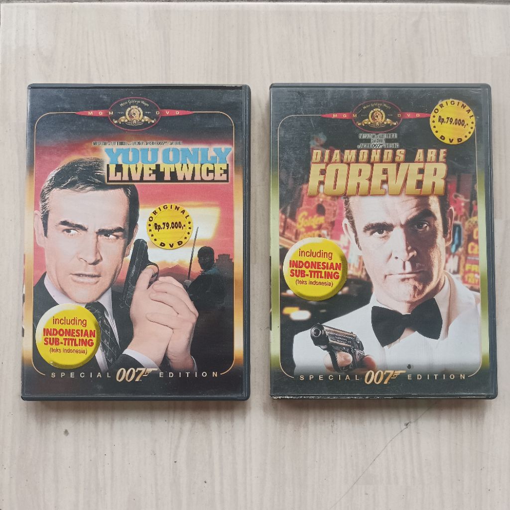 Paket Original DVD Film Classic Sean Connery James Bond