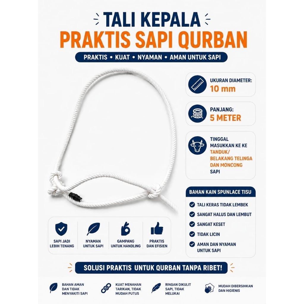 TALI KEPALA PRAKTIS SAPI QURBAN