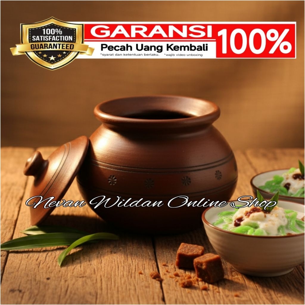 KENDI DAWET TANAH LIAT 7 LITER | GENTONG DAWET TANAH LIAT | KENDI BERAS | GENTONG BERAS TRADISIONAL
