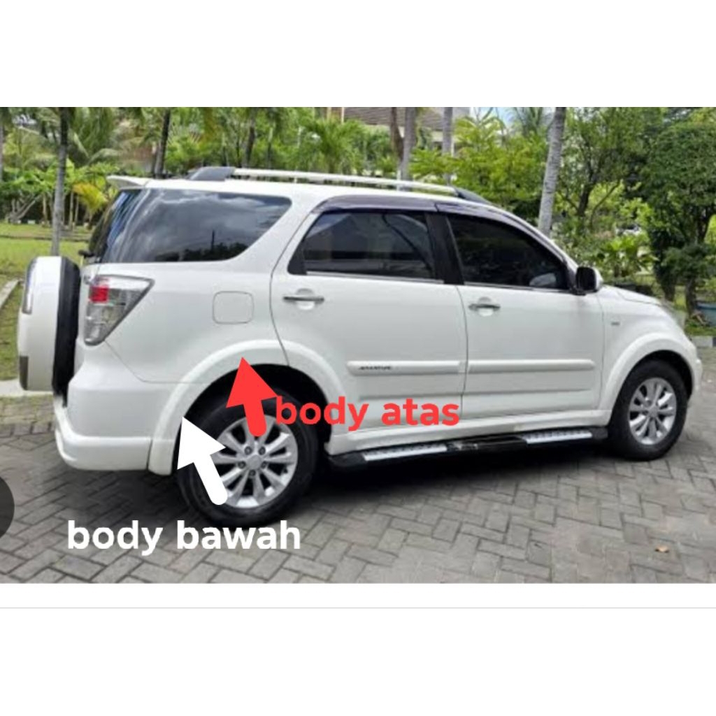 over fender belakang body Terios Rush tx adventure